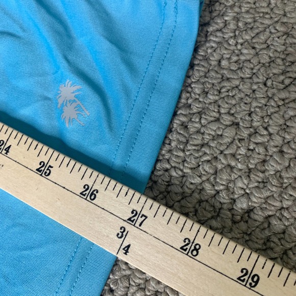 Trunks Surf & Swim Co. Mens Rash Guard Top Size Medium Blue Short Sleeve UPF 20+ - Picture 7 of 12